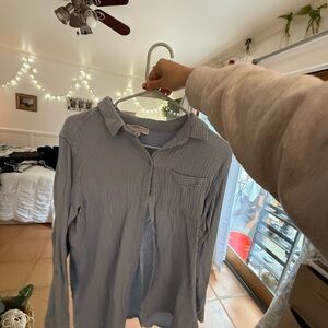 Anne Klein Blue Button Down Shirt